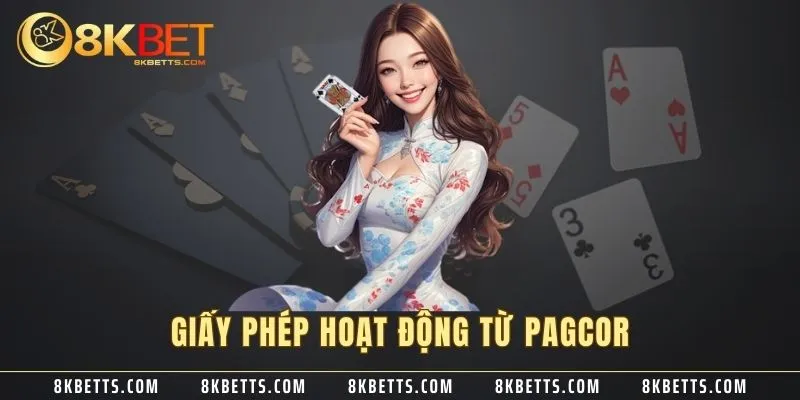 Giấy phép hoạt động từ PAGCOR